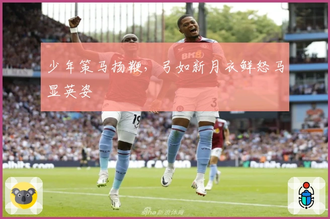 少年策马扬鞭，弓如新月衣鲜怒马显英姿